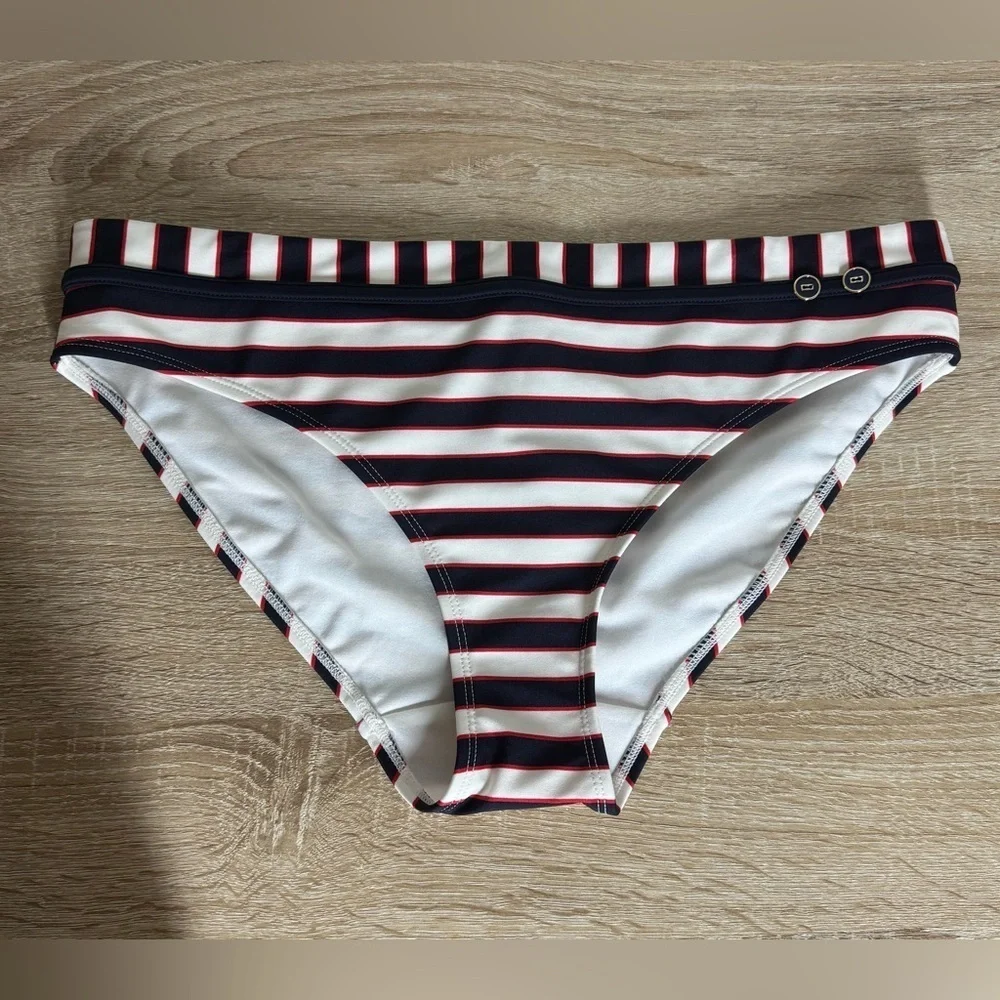 Panache Swim Size L Navy Stripe Lucille Classic Pant